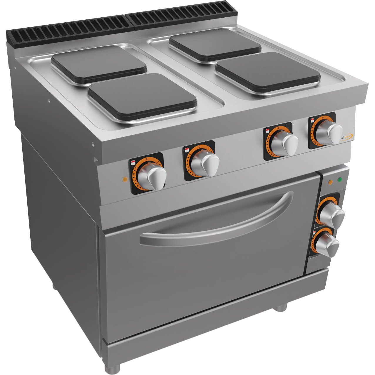 Elektro-Herd, 4 Platten, mit Elektro-Backofen GN 2/1