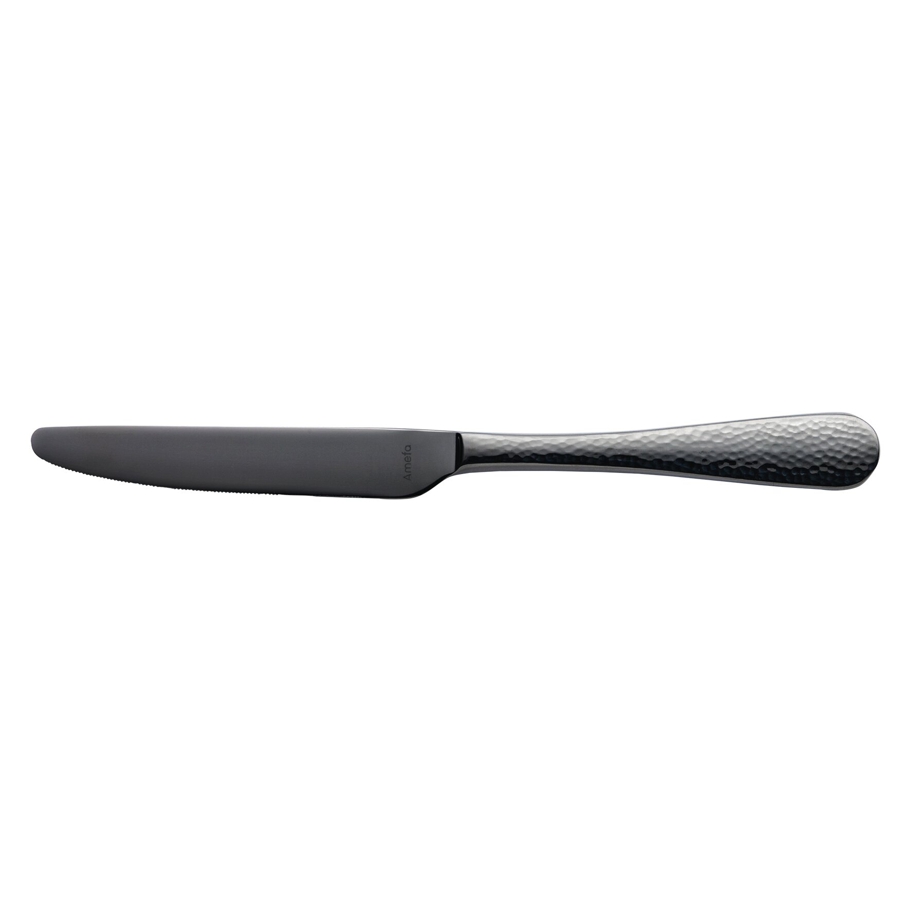Sierra, Menümesser Vollheft 235 mm gehämmert PVD schwarz