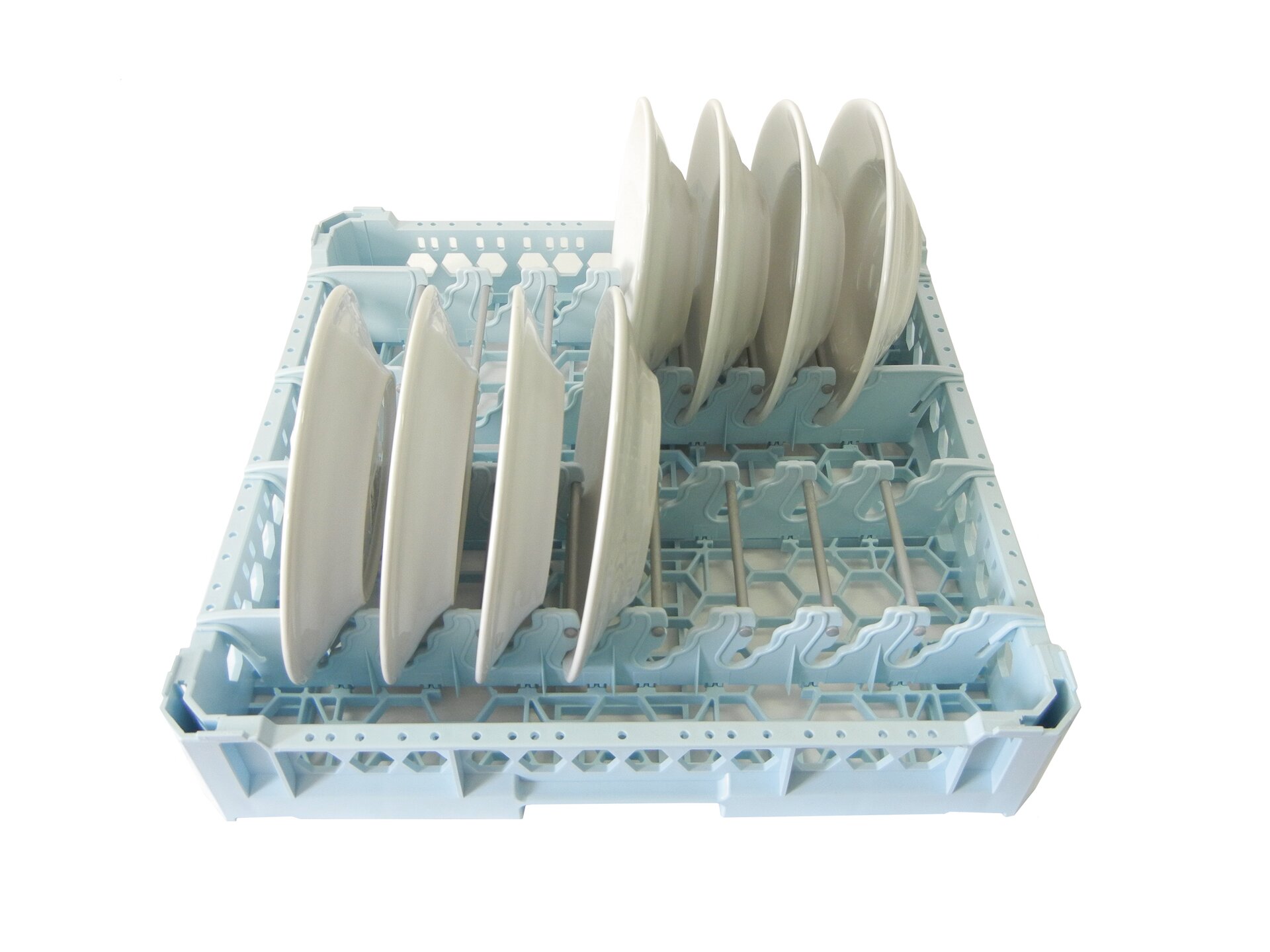 Tellerkorb für 15 Teller, max. ø 280 mm / 500 x 500 x 95 mm