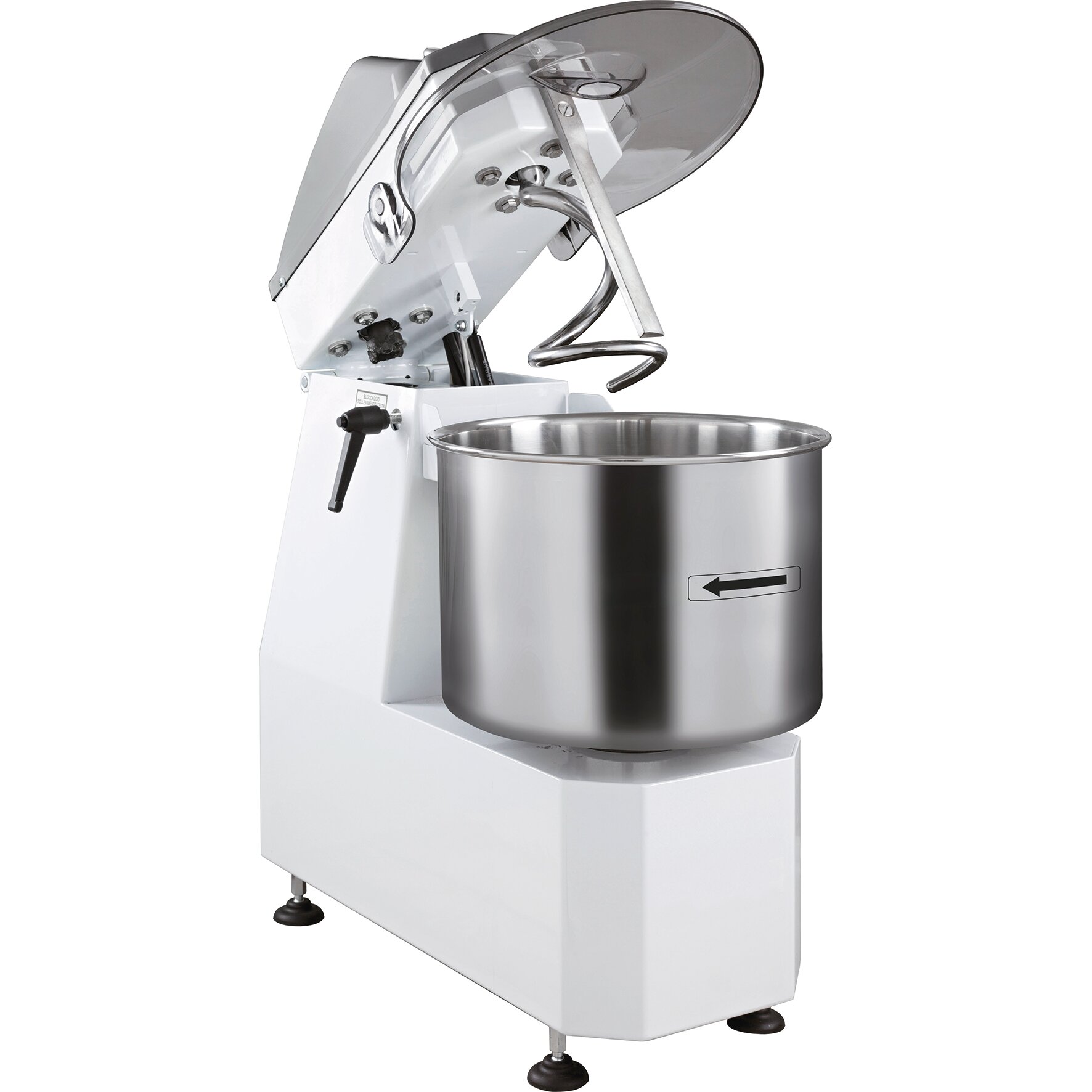 Teigknetmaschine für 25 kg / 32 l, mit anhebbarem Kopf