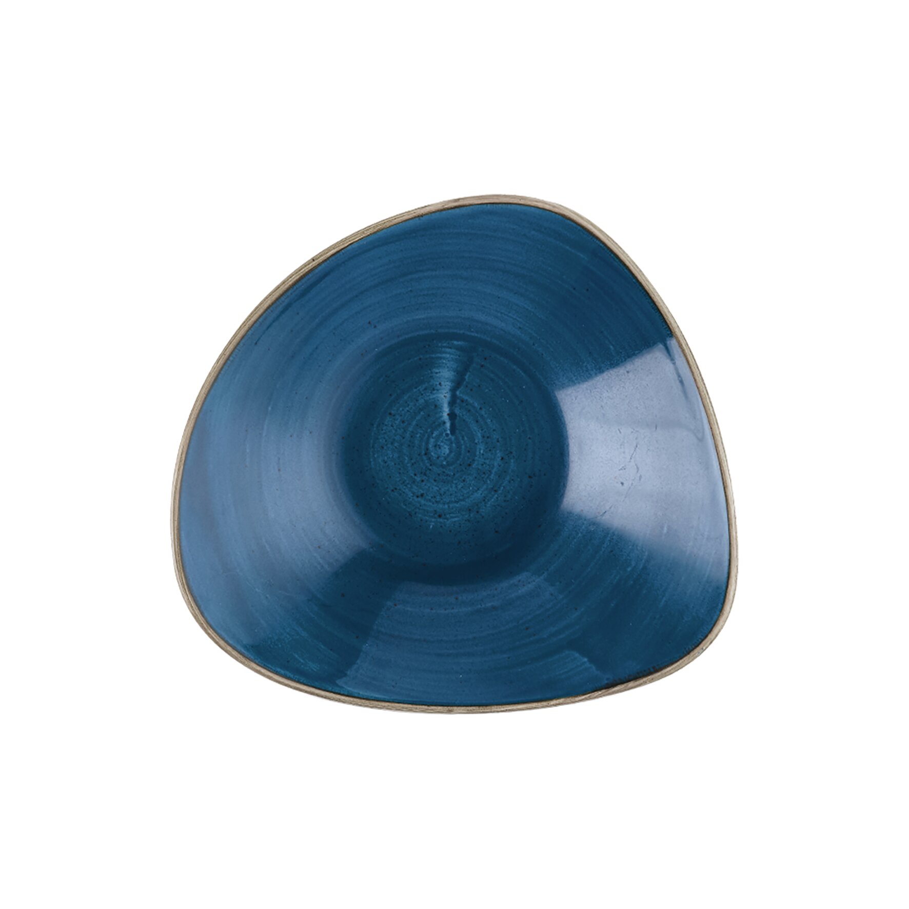 Stonecast, Teller tief dreieckig ø 235 mm Java Blue