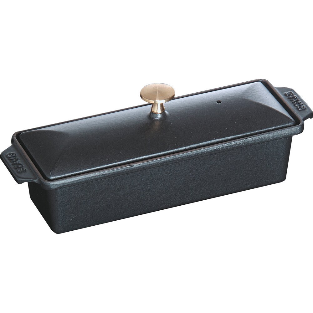 Terrine eckig 300 x 110 mm schwarz
