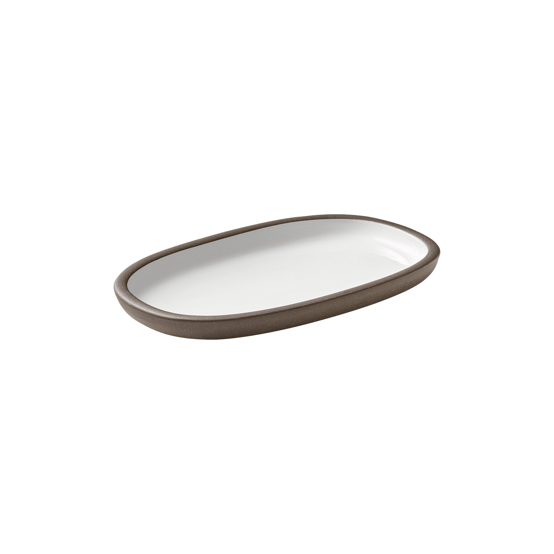 ReNew, Coupplatte oval 190 x 110 mm weiß 