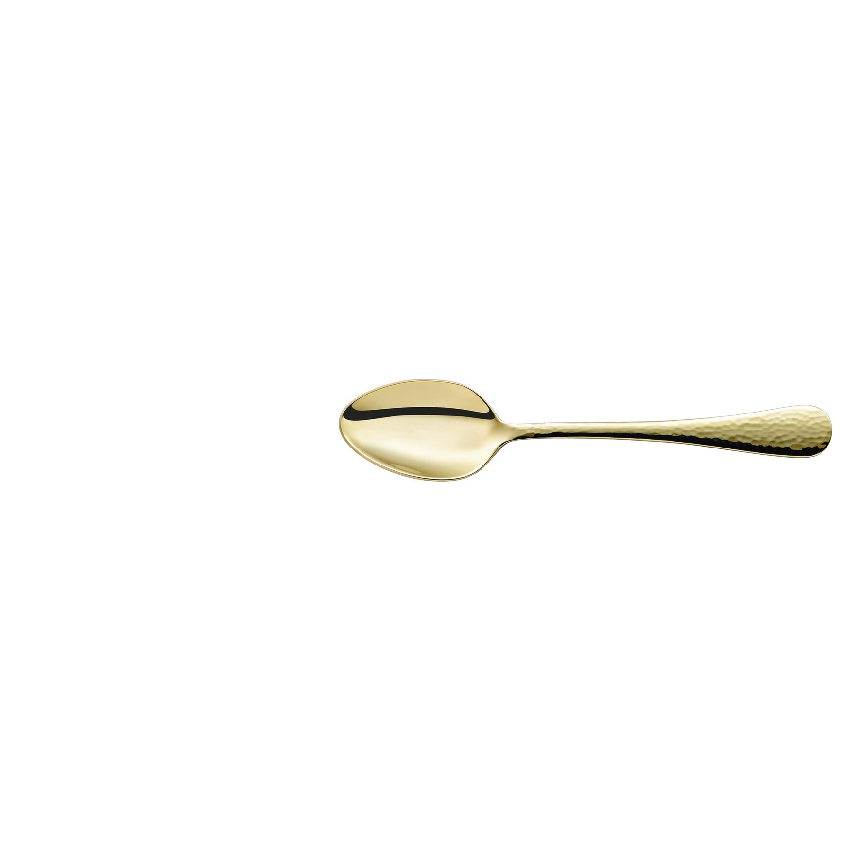 Sierra, Kaffeelöffel 144 mm gehämmert PVD champagner