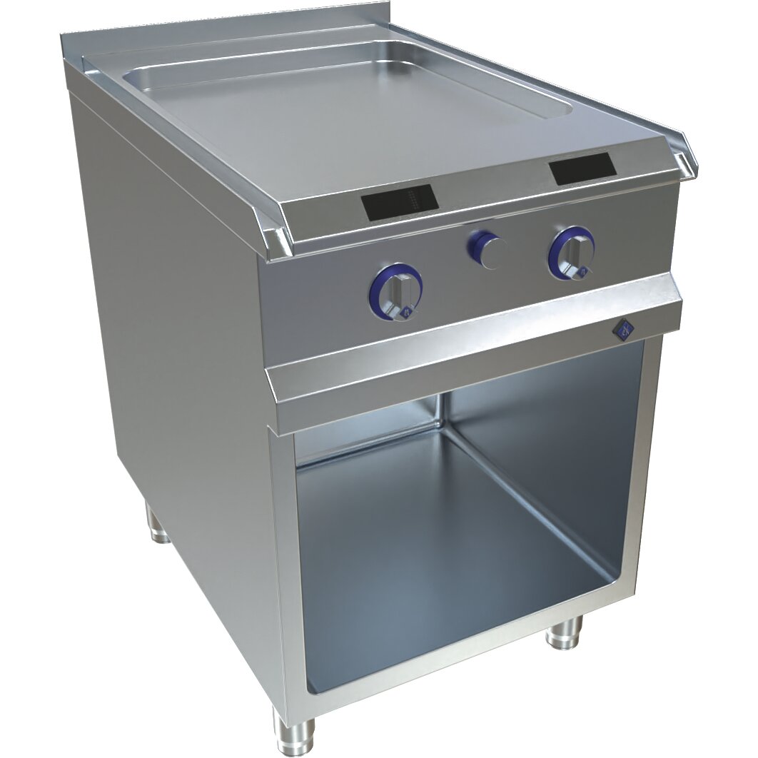 Elektro-Griddleplatte 600 Gr. 1 glatt / hochwarmfester Stahl / FlexPower