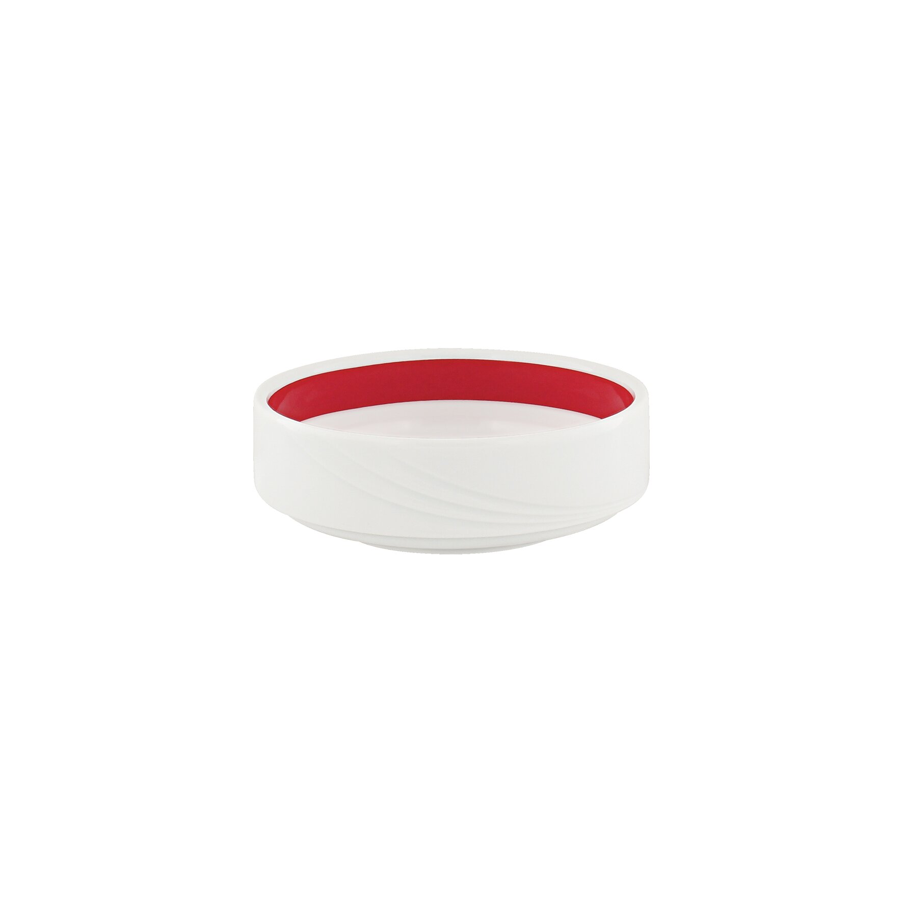 Donna Senior, Schale stapelbar Relief ø 120 mm / 0,30 l rot