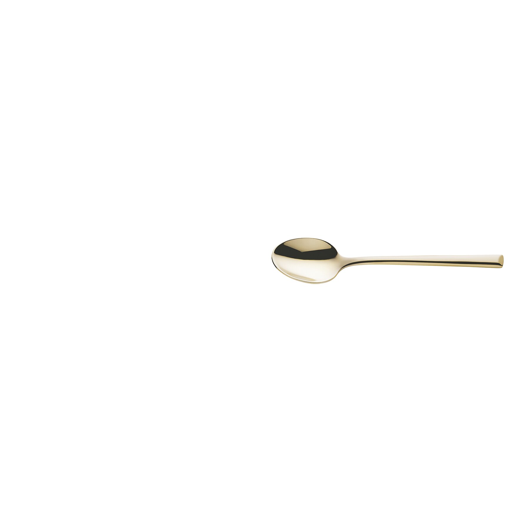 Metropole, Mocca- / Espressolöffel 115 mm PVD champagner
