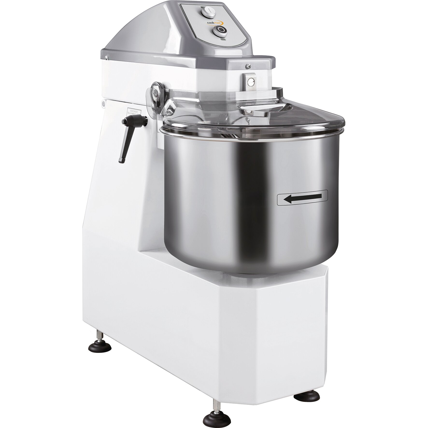 Teigknetmaschine für 12 kg / 16 l, mit anhebbarem Kopf
