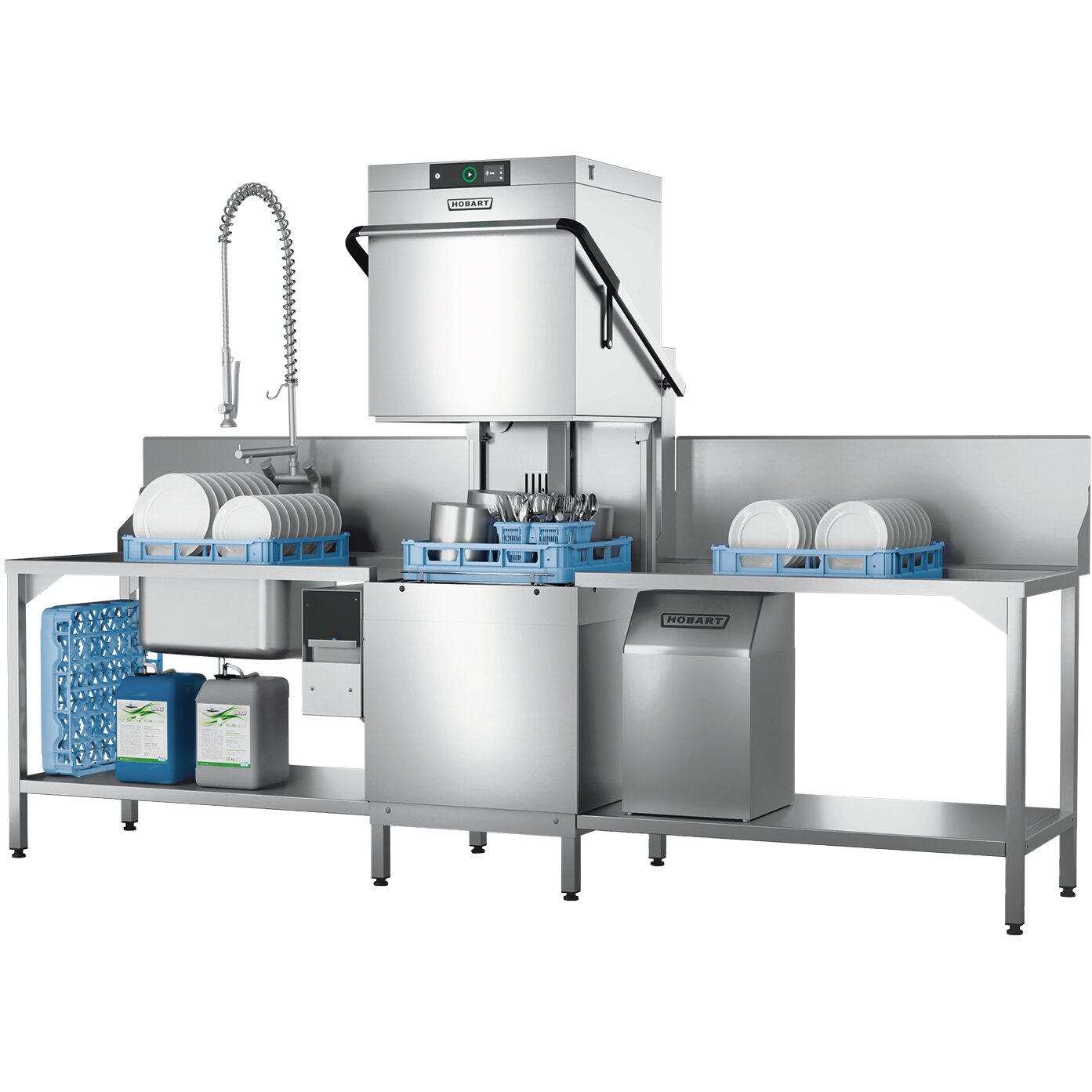 Durchschubspülmaschine PREMAX AUPS-10C / mit integr. Wasserenthärtung 500 x 500mm