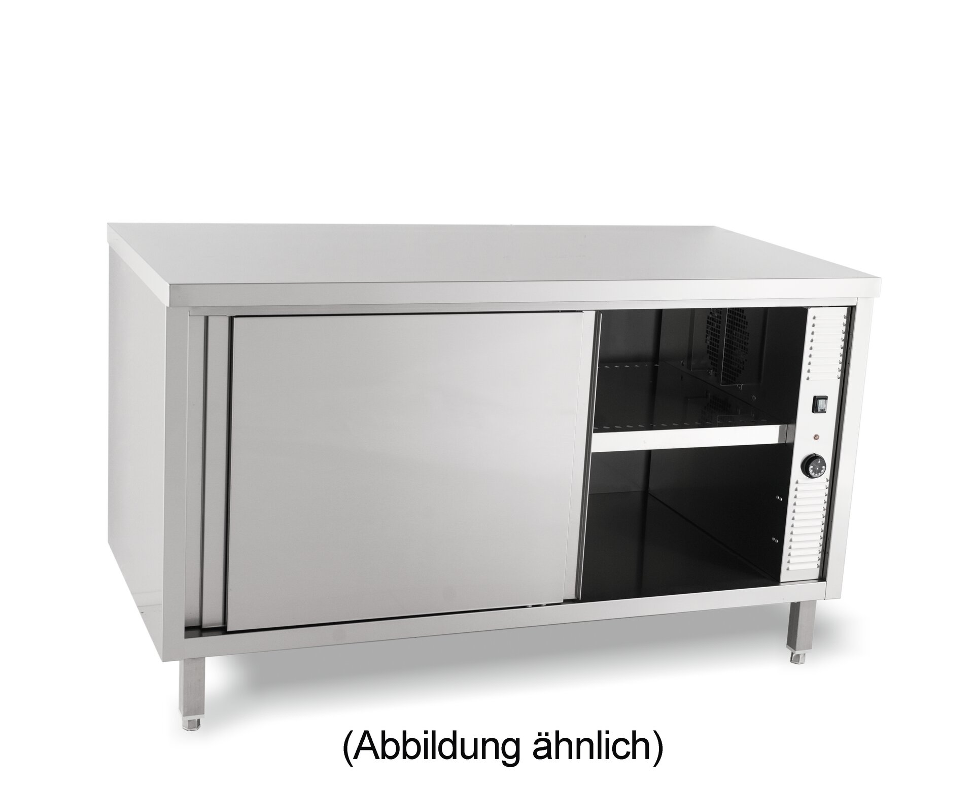 Durchreicheschrank beheizt Schiebetüren 1600 x 600 x 850 mm