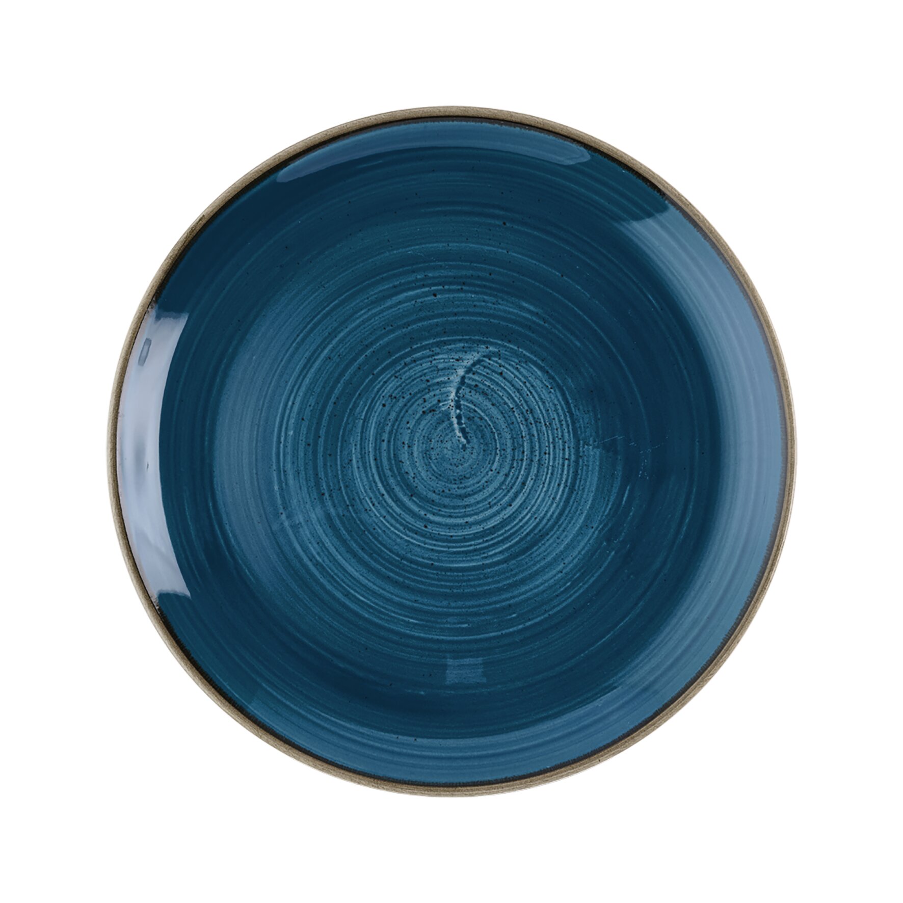 Stonecast, Coupteller flach ø 288 mm Java Blue