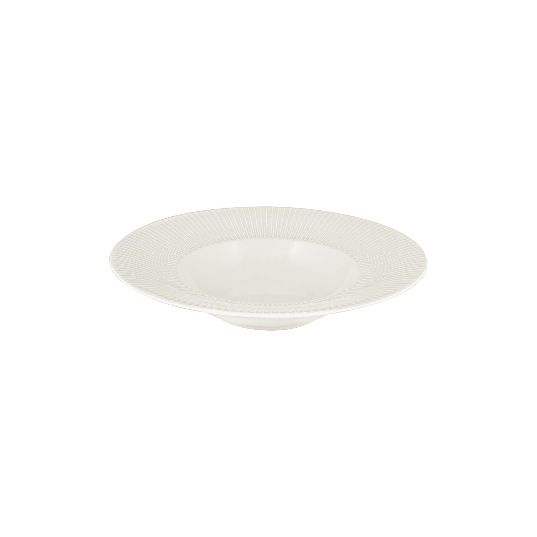 Delight Vibes, Teller tief rund Fahne Relief ø 201 mm / 0,16 l weiß