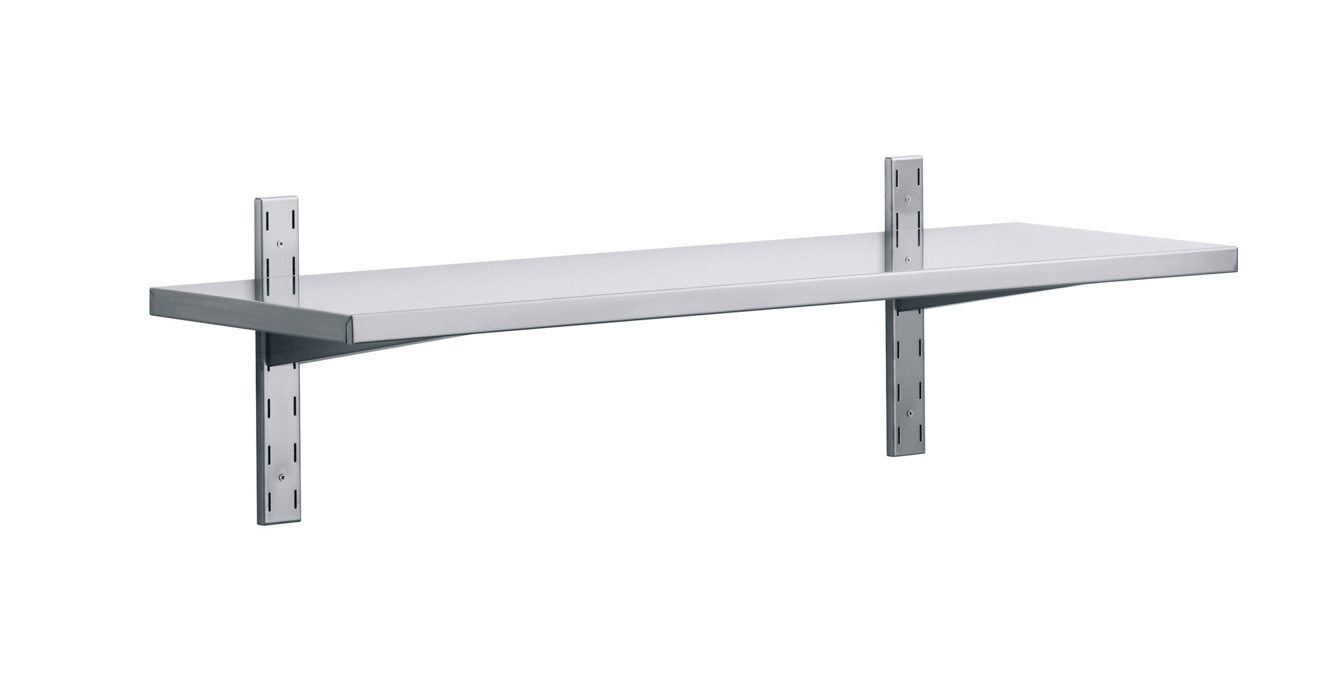 1 Wandbord mit Wandkonsolen 20 mm Aufkantung 1600 x 400 x 350 mm